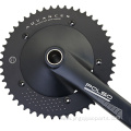 Bicycle Crank 165/170mm Black Silver Anodized Alloy Crankset